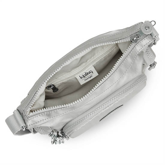 Bolsos Cruzados Kipling Gabbie Mini Metallic Plateados | MX 1123LI